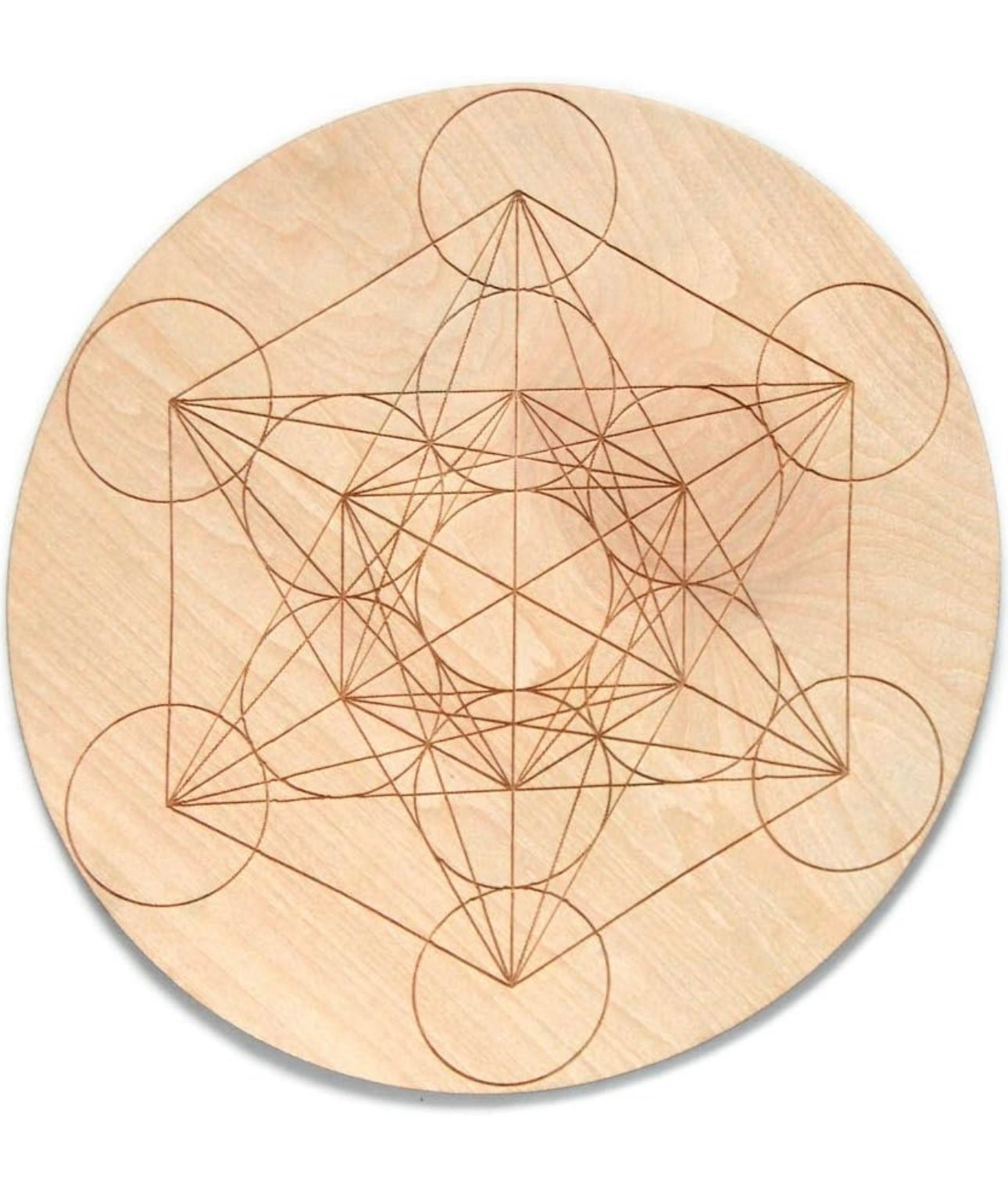 Wood Crystal Grid Altar