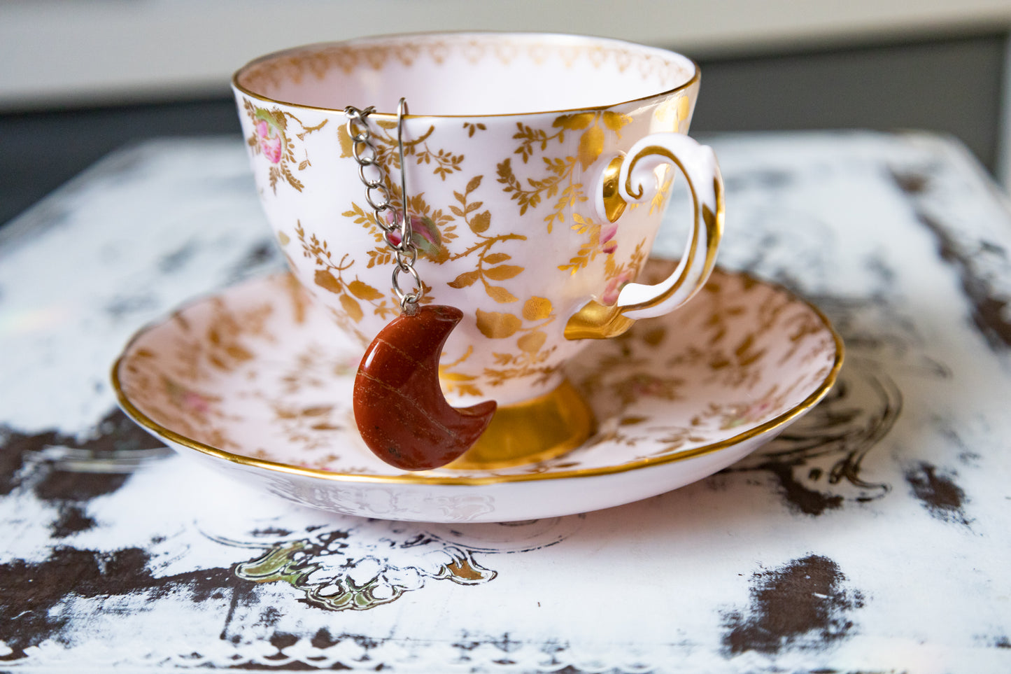 Tea Infuser Strainer with Crystal Moon