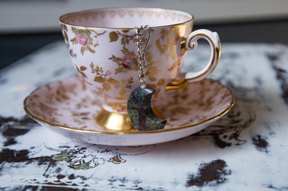 Tea Infuser Strainer with Crystal Moon